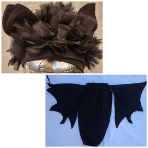 Handmade Bat Dress With Hat Halloween Party Holiday Unique One Of A Kind Scary